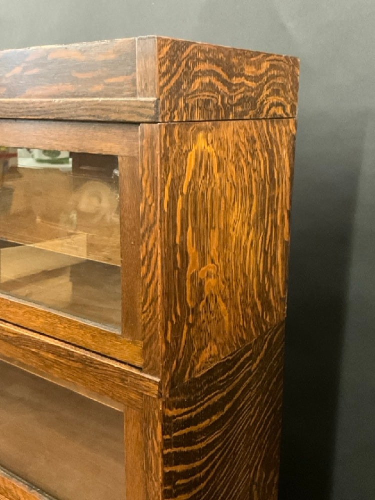 Four Stack Oak Lawyer’s Bookcase - 4