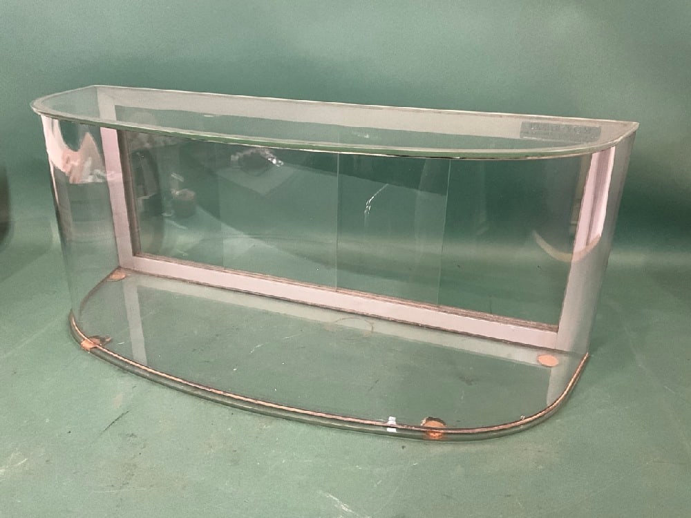 Curved Glass Table Top Art Deco Display Case (1 of 4)