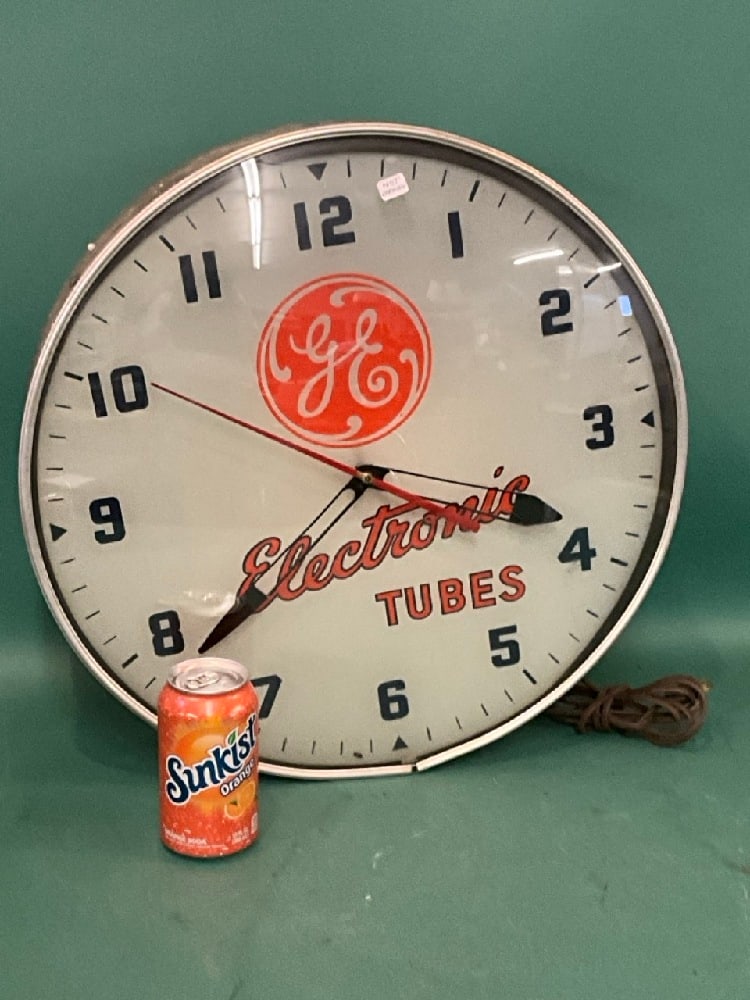 GE Electronic Tubes Advertising Clock - 2