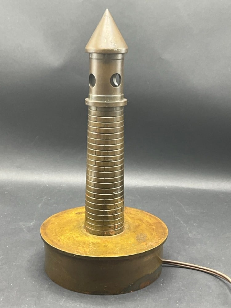 Trench Art Lighthouse Table Lamp (1 of 5)