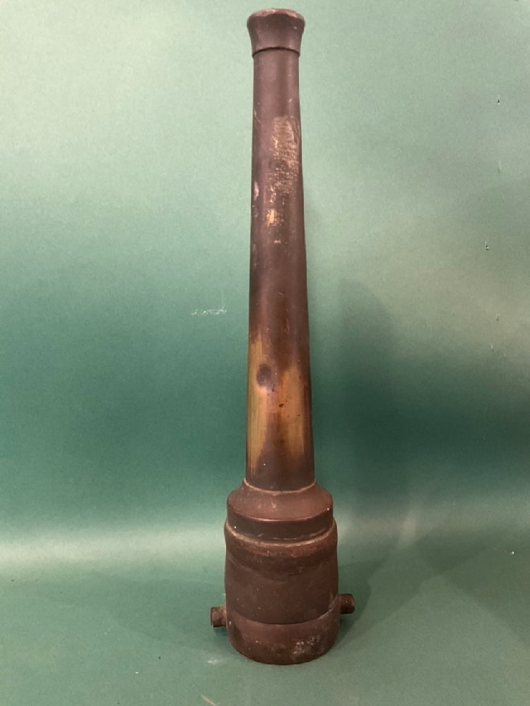 Vintage Brass Firehose Nozzle 13 (1 of 3)