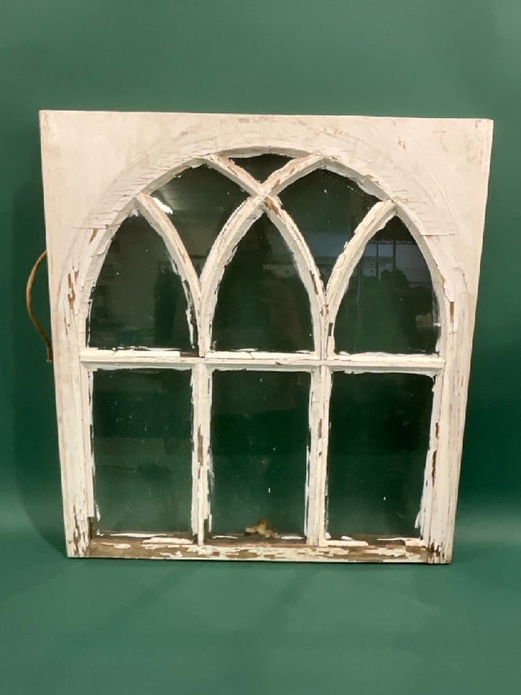 White Painted Arched Window - 4