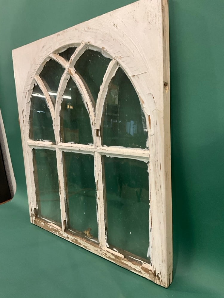 White Painted Arched Window - 5