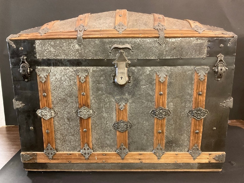 1880s Steamer Trunk - Maine Steamer Trunk Co. (1 of 7)