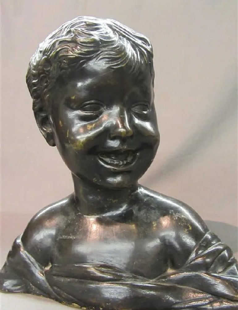 After Donatello, Bronze Bust of Laughing Child (1 of 4)