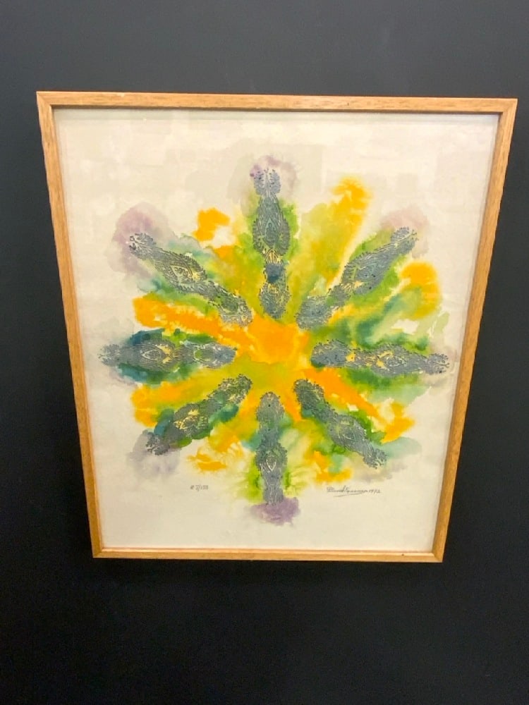 David Krasmes c. 1972 Watercolor Painting 7/150 (1 of 5)