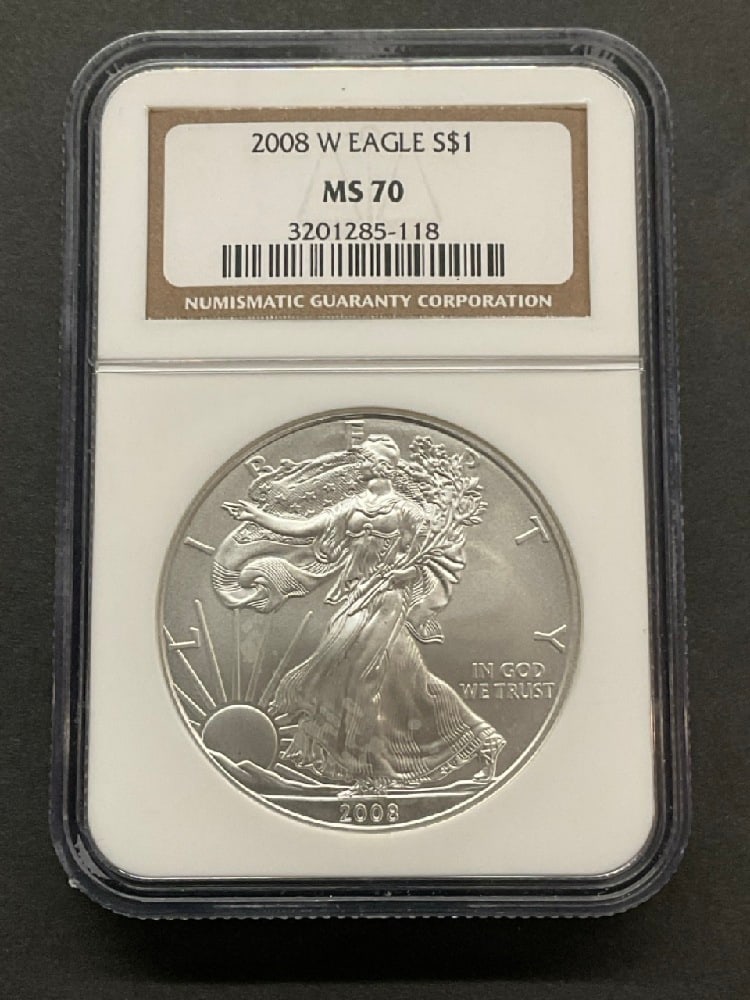2008-W NGC MS70 American Silver Eagle (1 of 2)