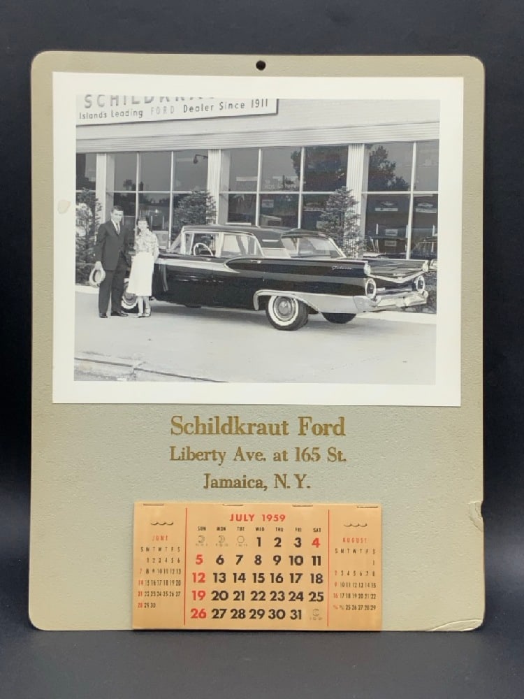 Schildkraut Ford 1959 Jamaica, NY Calendar (1 of 5)