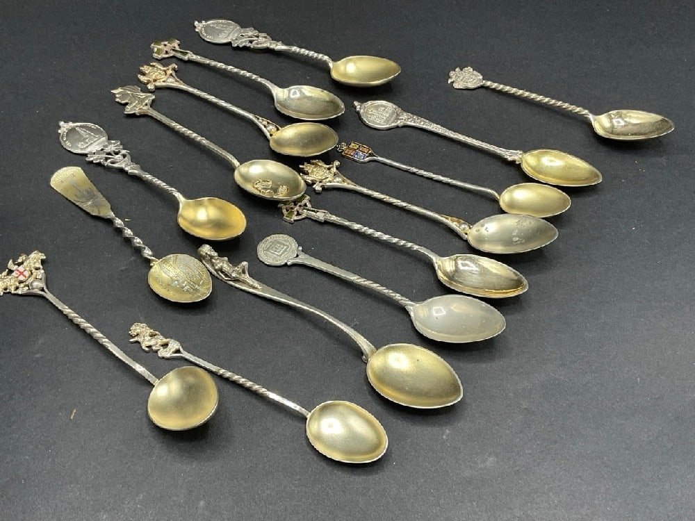 Compiled Sterling Silver Antique/Vintage Souvenir Spoons (1 of 7)