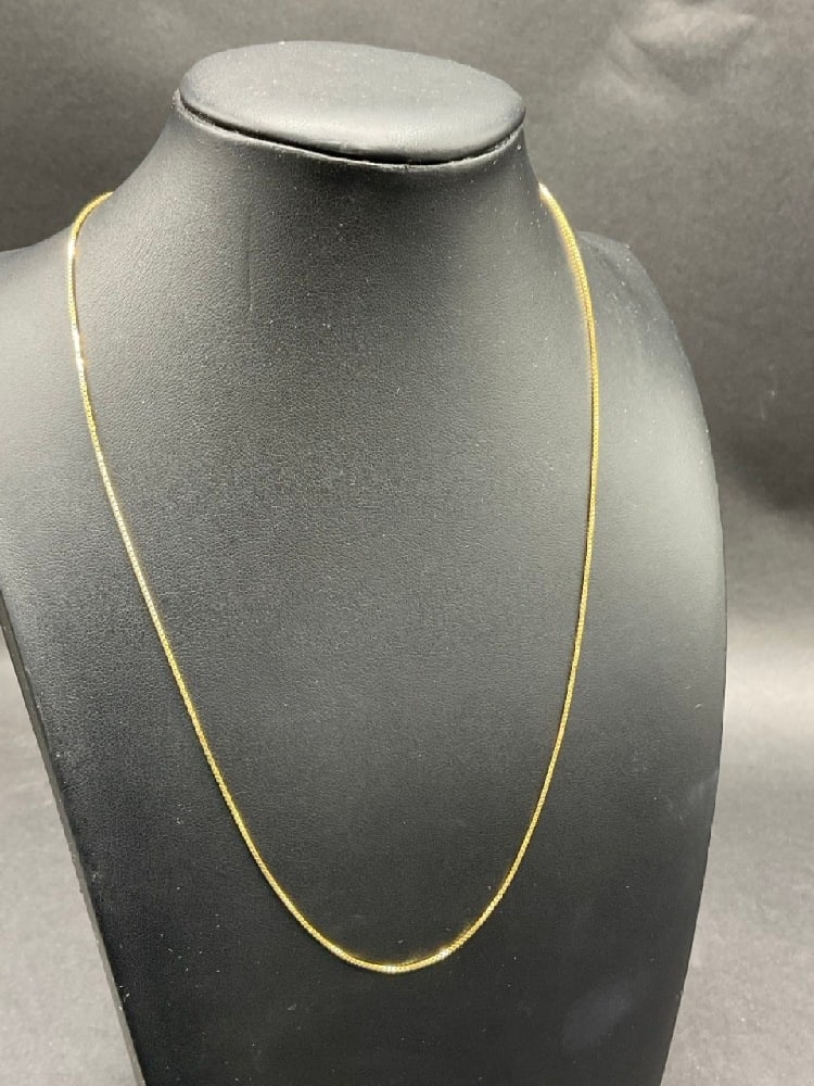 14K Yellow Gold Box Chain Style Necklace (1 of 3)