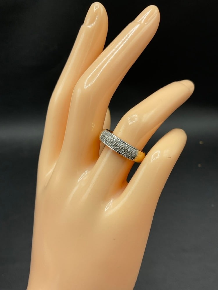 14K Yellow Gold Diamond Cluster Ring (1 of 4)