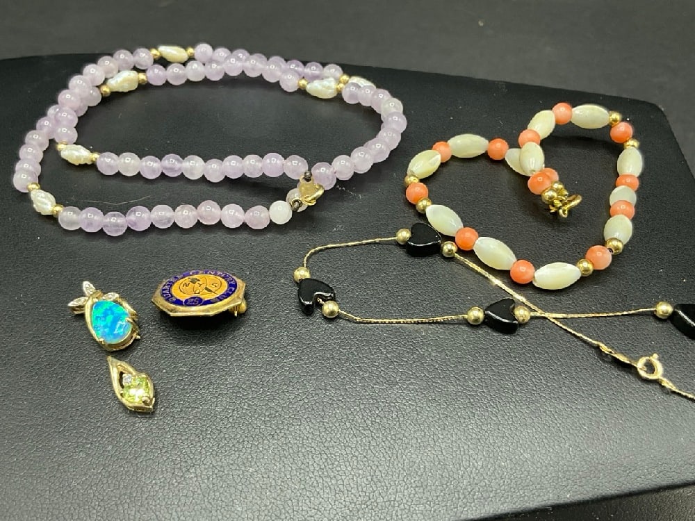 Compiled 10K and 14K Jewelry Group. (1 of 5)