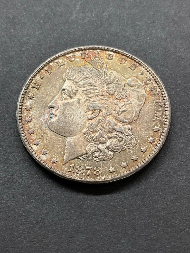 1878-S U.S. Morgan Silver Dollar UNC: 1878-S U.S. Morgan Silver Dollar UNC.