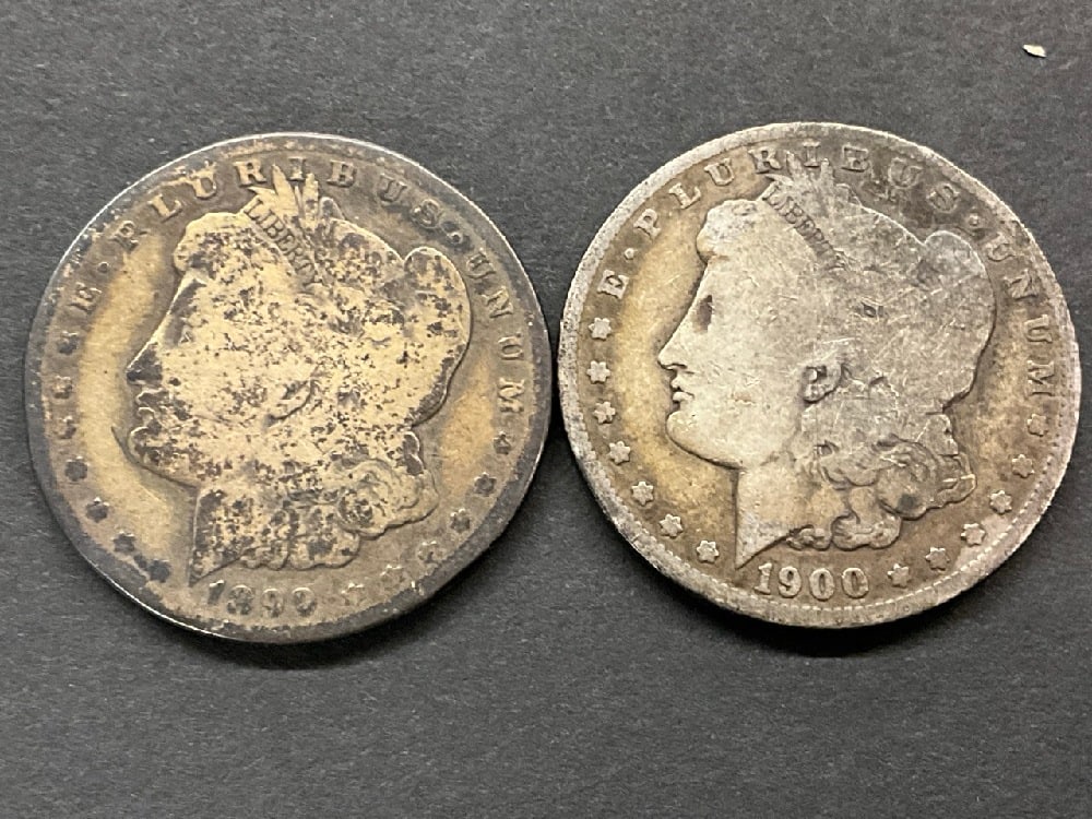 (2) U.S. Morgan Silver Dollars: (2) U.S. Morgan Silver Dollars.