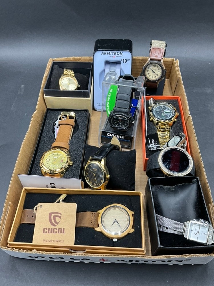 Compiled Grouping of Fashion Watches: Compiled Grouping of Fashion Watches. As seen in photograph preview. Not tested.