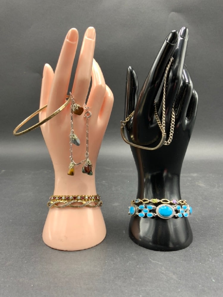 Compiled Sterling Silver Bracelet Grouping (1 of 4)