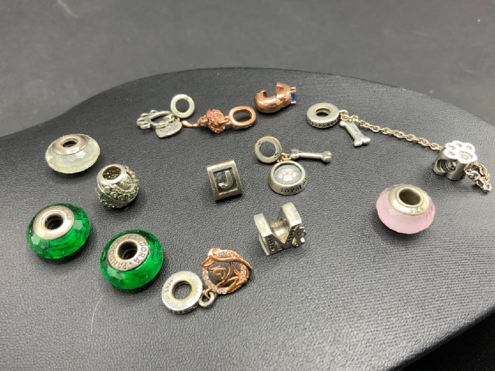 Sterling Silver Bracelet Bead and Charms (1 of 3)