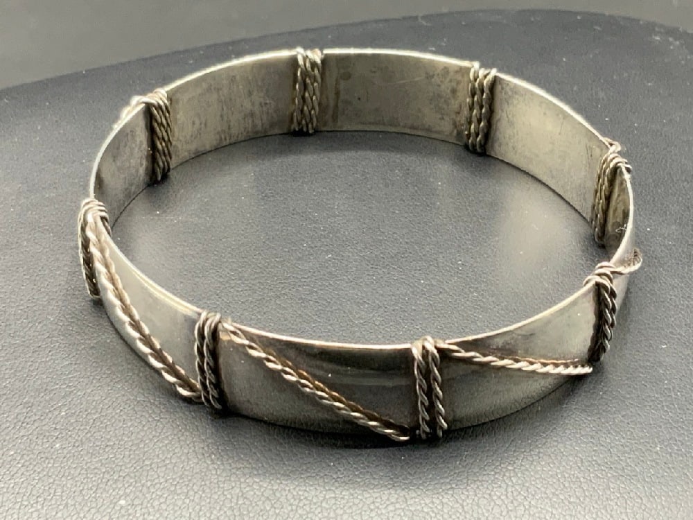 Sterling Silver Bangle Bracelet - 2