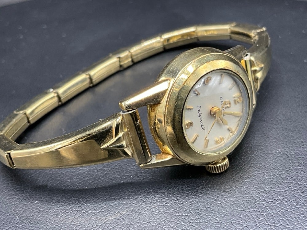 Working 14K Gold Filled Lady's Omega Ladymatic Wristwatch (1 of 4)