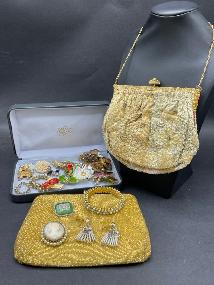 Compiled Costume Jewelry Group and Purses (1 of 10)