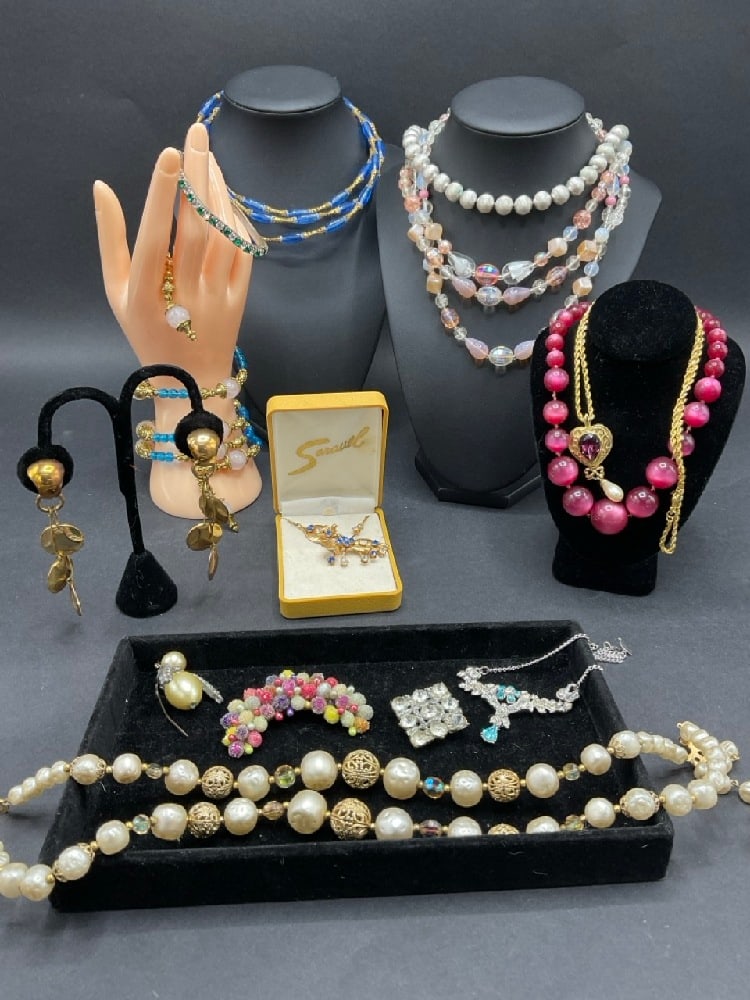 Vintage Costume Jewelry Grouping - Mariann Katz, Saravel, Monet (1 of 4)