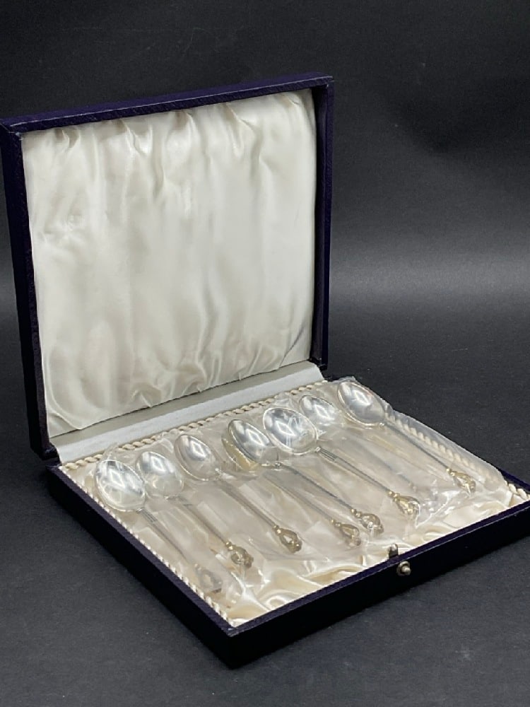 Eight (8) Sterling Silver Demitasse Spoons W&S Sorensen (1 of 3)
