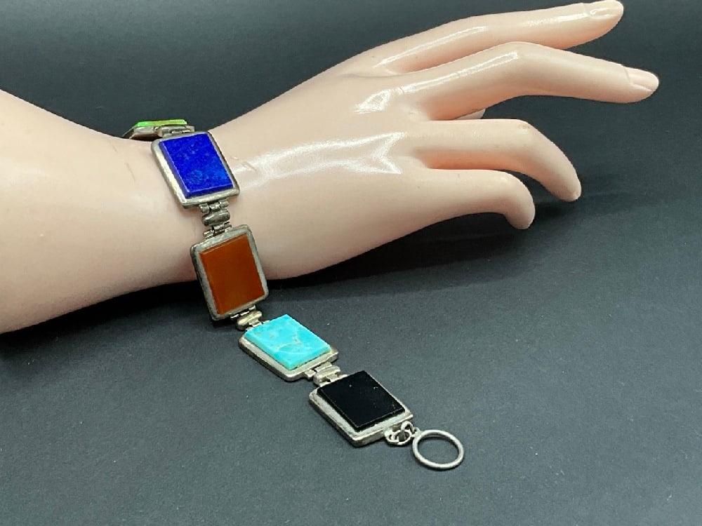 Sterling Silver Gemstone Bracelet (1 of 3)