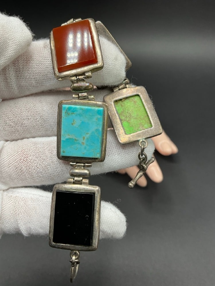 Sterling Silver Gemstone Bracelet - 2
