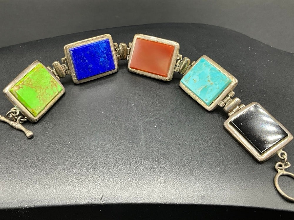 Sterling Silver Gemstone Bracelet - 3