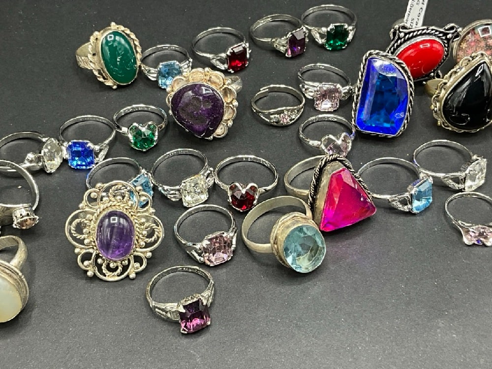 Mostly All Sterling Silver Ring Lot - 2