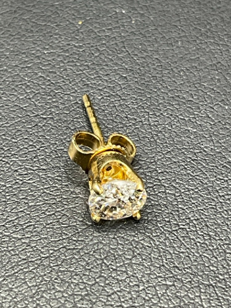 Single Diamond Stud Earring - 2