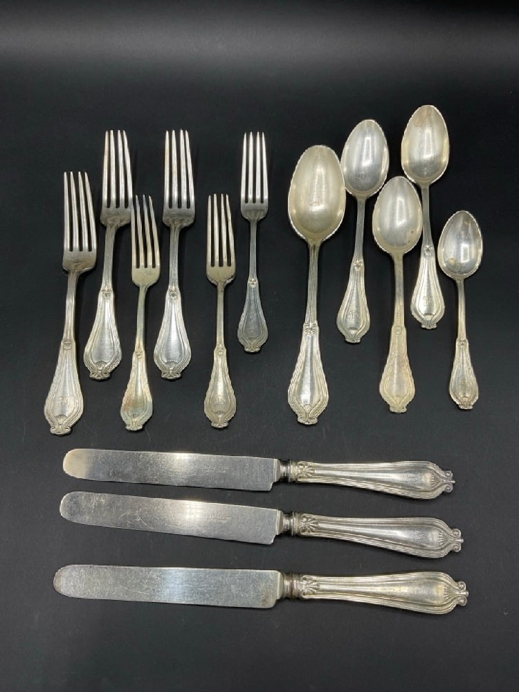 Tiffany & Co 1907 Whittier Silver Plated Flatware: Tiffany & Co 1907 Whittier Silver Plated Flatware.Good Condition, Please See Photographs Preview Dimensions: 6”- 10” L