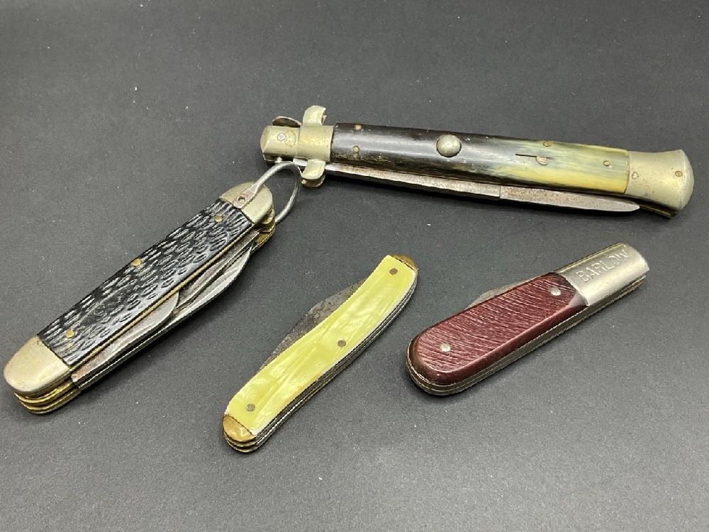 Four (4) Assorted Estate Found Pocket Knives (1 of 4)