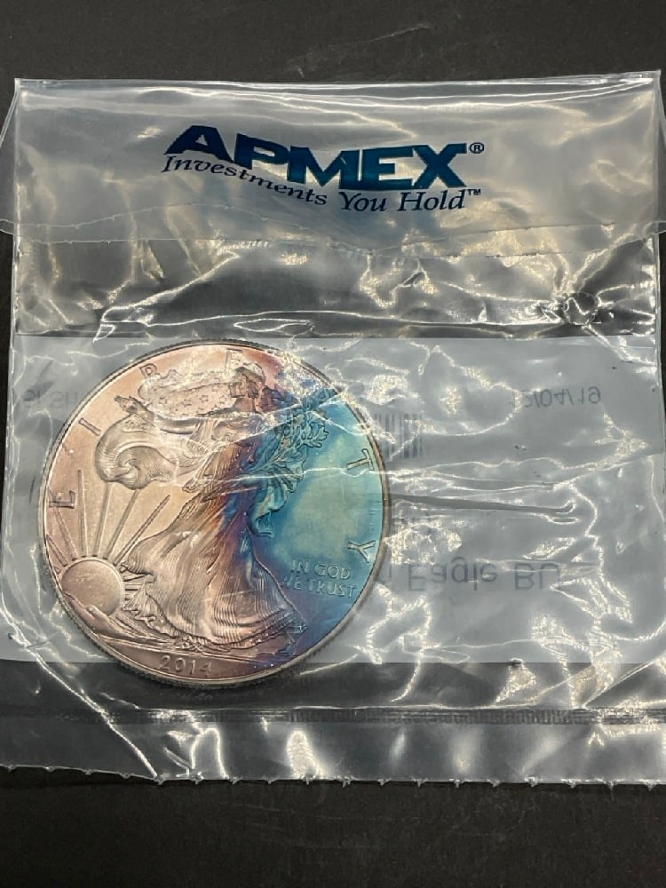 2014 American U.S. Silver Eagle- Toned: 2014 American U.S. Silver Eagle. Toned. 1 oz. .999 Silver