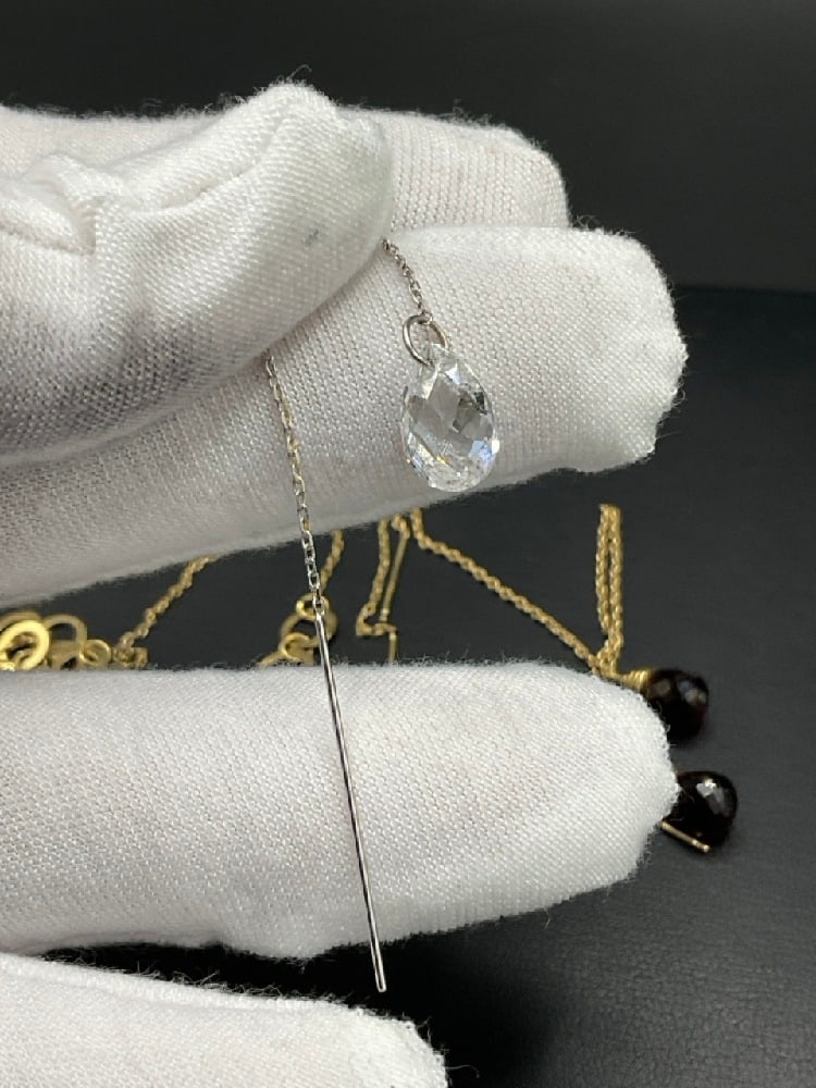 Three (3) 14K Yellow Gold Threading Dangle Earrings - 4