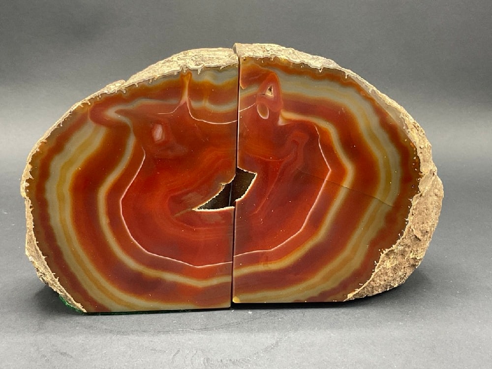 A Pair, Agate Book Ends - 2