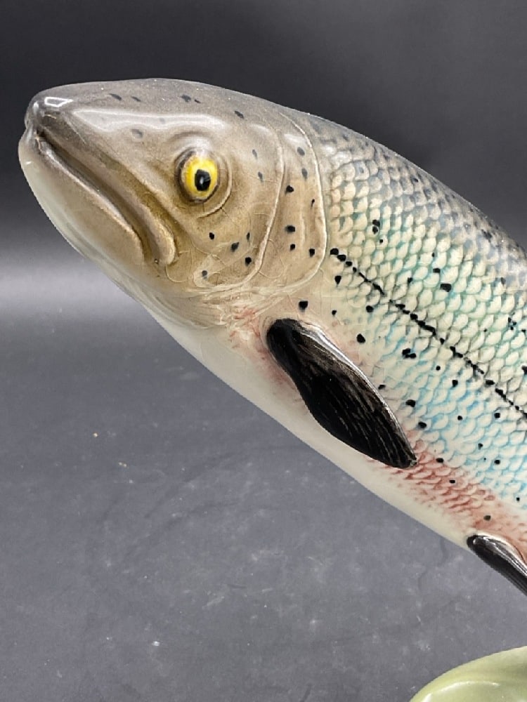 Beswick Leaping Ceramic Trout #2066 - 3