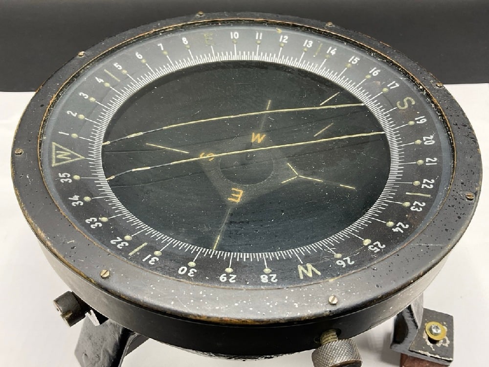 WWII Era Bendix D 12 Aperiodic Master Navigation Compass - 3