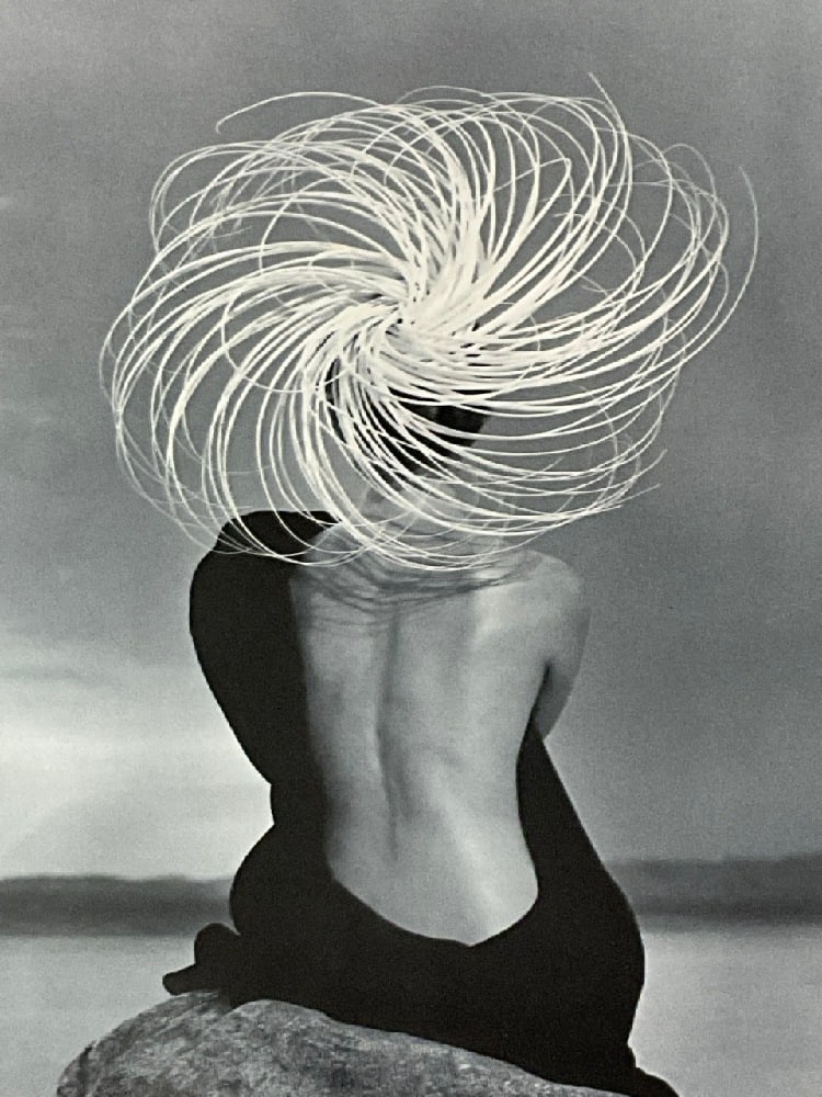 Herb Ritts (American 1952-2002) "Now and Zen " New Yorker Portfolio: Herb Ritts (American, 1952-2002 ) "Now and Zen El Mirage" New Yorker Magazine Portfolio. Silver Albumen Print.c. 1999. Embossed in print lower front. "Herb Ritts Now and Zen Portfolio New Yorker"Dimen