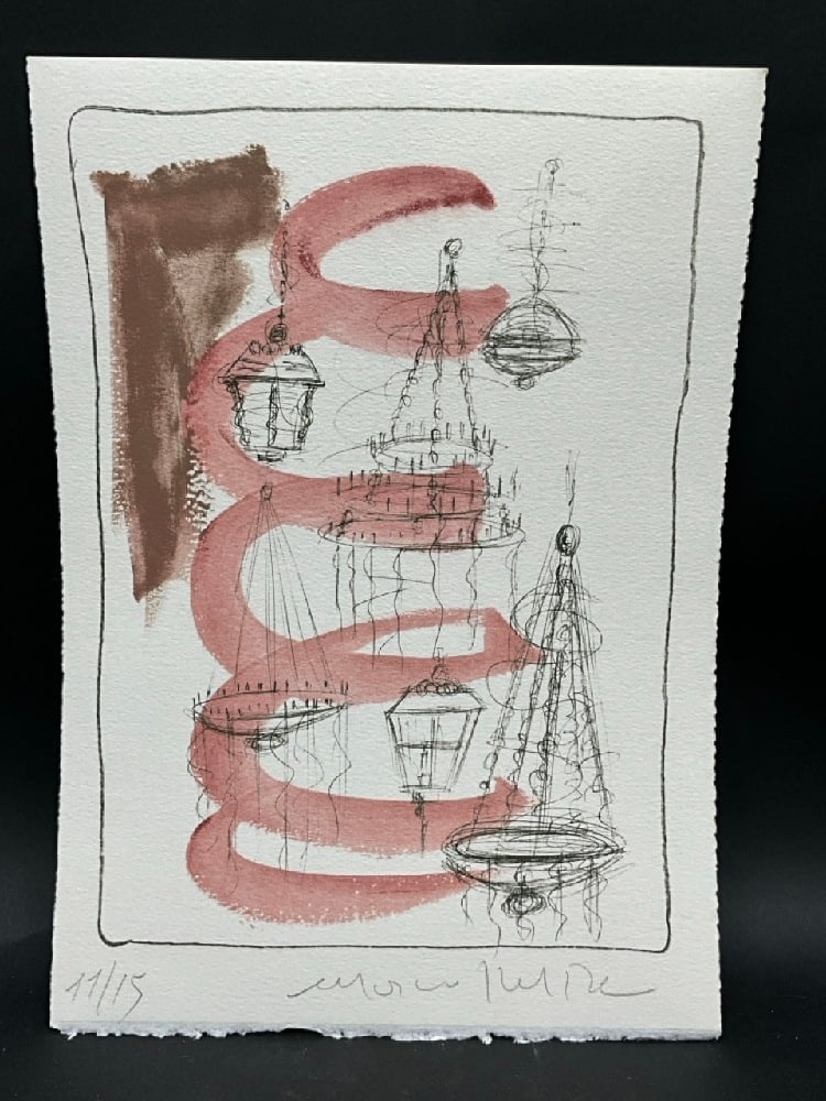 Marco Del Re (Italian 1950-2019) Lithograph Signed Editon 11/15 (1 of 4)
