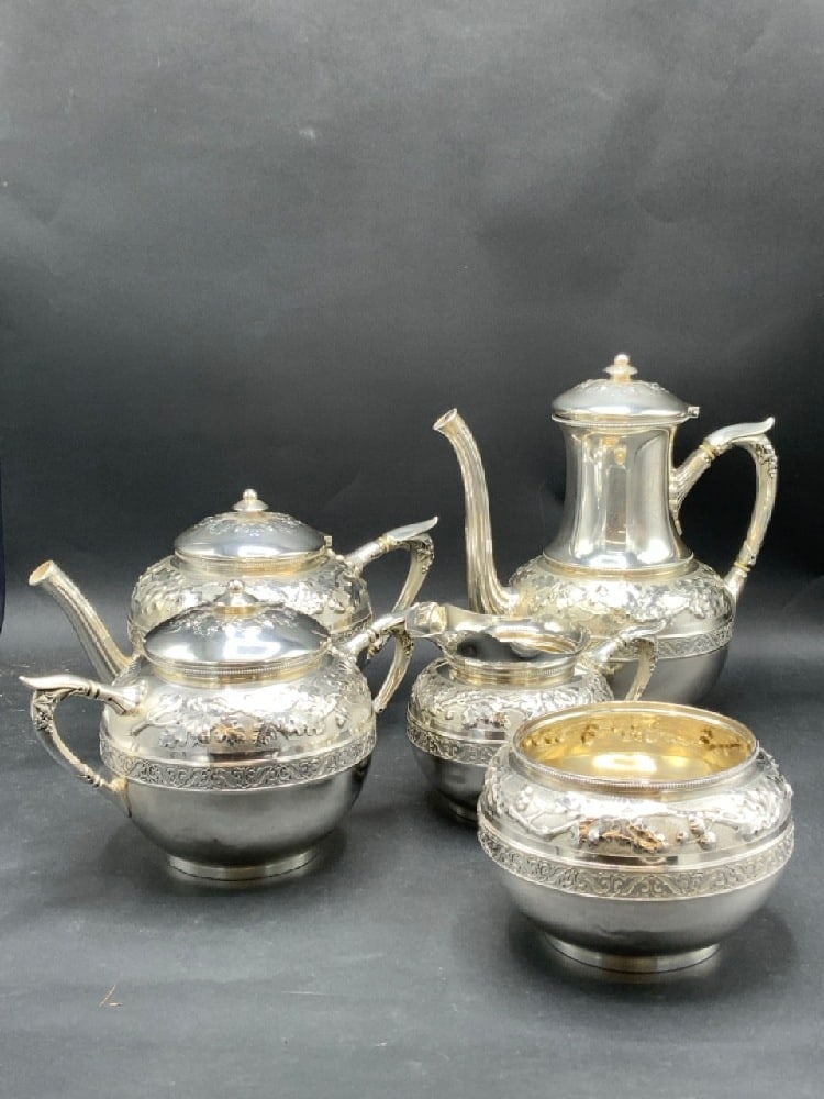 Antique Gorham Sterling Silver Tea Service (1 of 11)