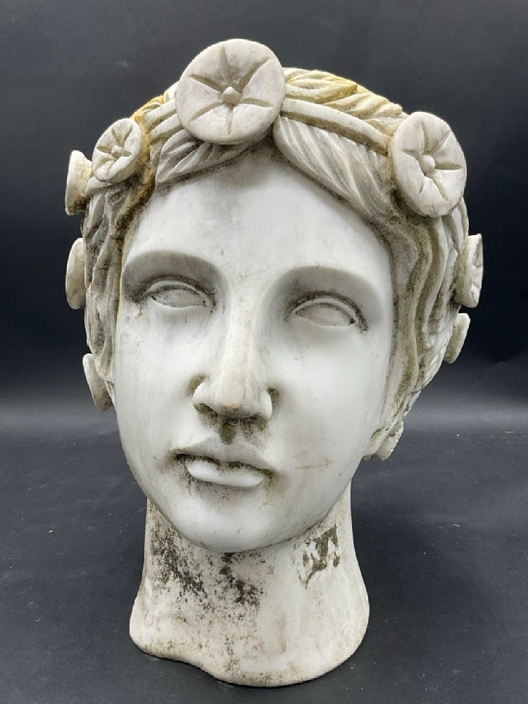 Life Size Carved Marble Head Study (1 of 6)