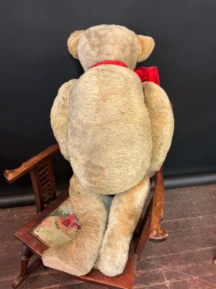 39" Early 1900's Wagner's Teddy Bear Bread Store Display - 11