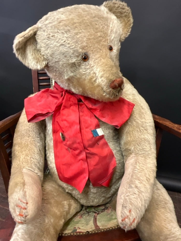 39" Early 1900's Wagner's Teddy Bear Bread Store Display - 7