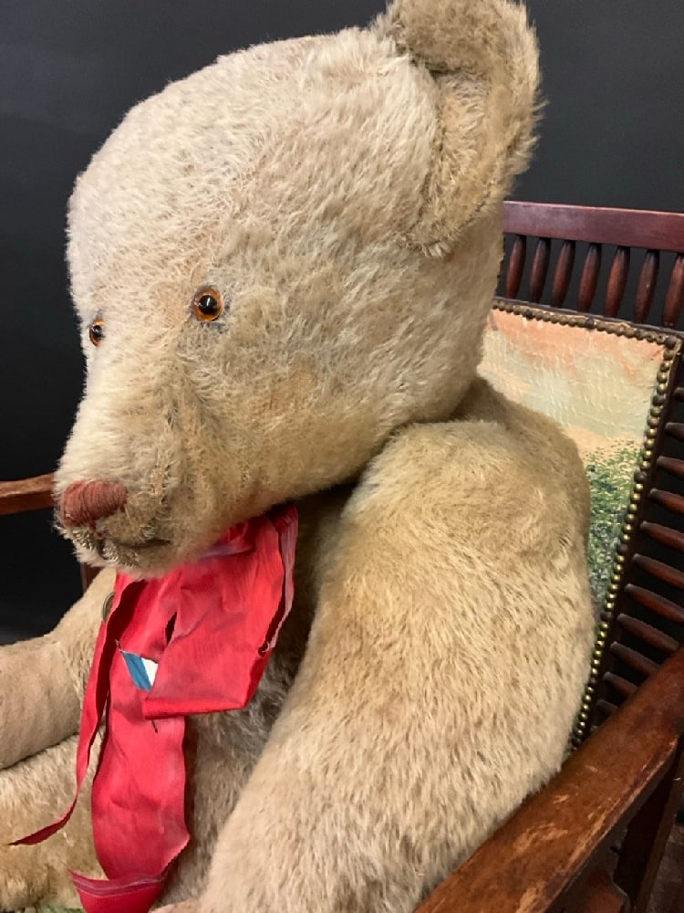 39" Early 1900's Wagner's Teddy Bear Bread Store Display - 8