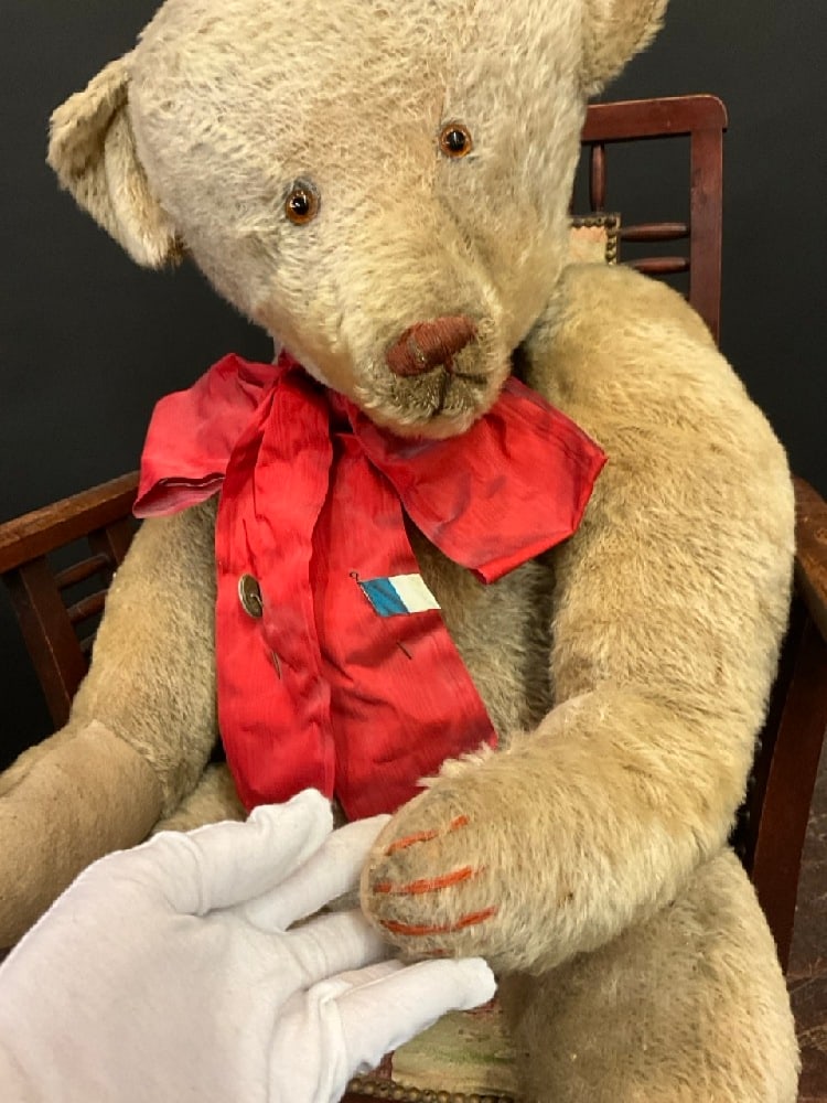 39" Early 1900's Wagner's Teddy Bear Bread Store Display - 9