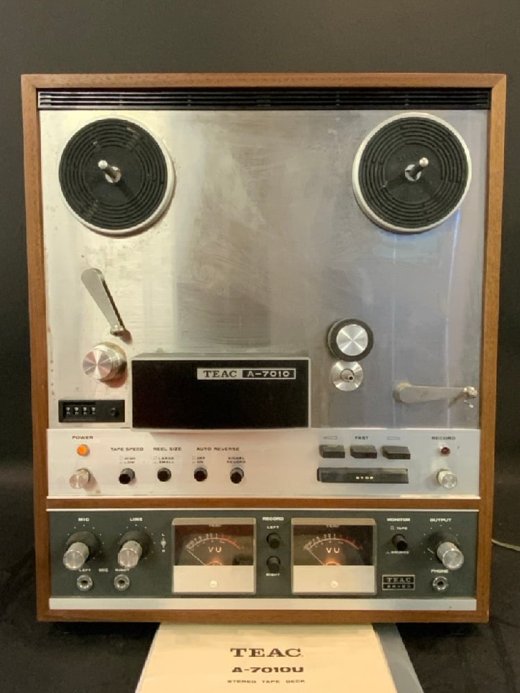Teac A-7010 Stero Reel to Reel AR-60: Teac A-7010 Stero Reel to ReelTeac A-7010 U Stero Tape Deck Serial No. 5234In Working OrderDimensions: 17”L x 8” W x 21” H