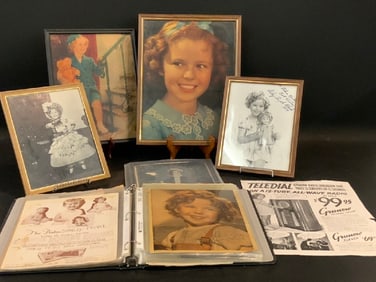Shirley Temple Paper Ephemera, Autographs Etc.