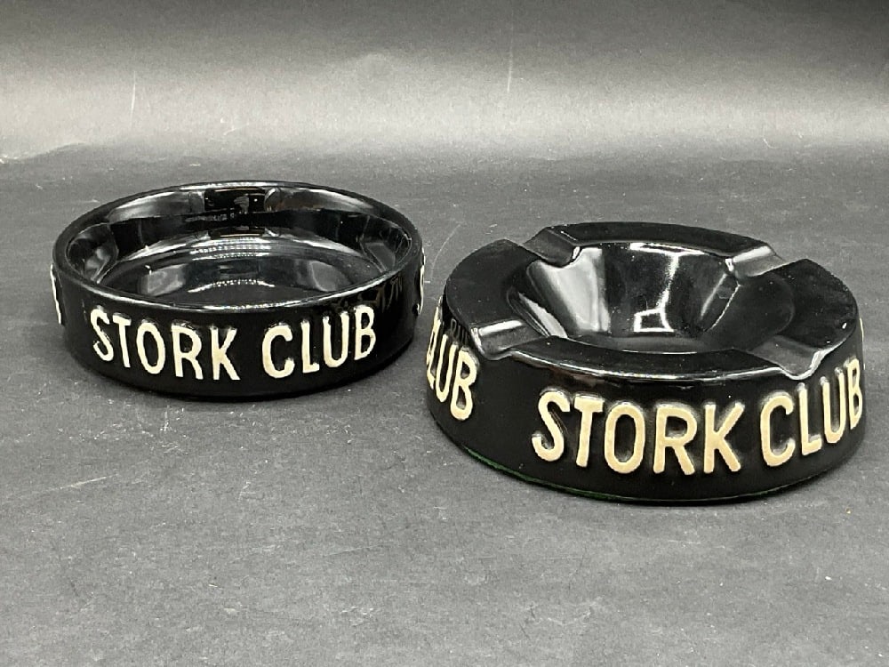 Two (2) Vintage Stork Club Ashtrays (1 of 4)