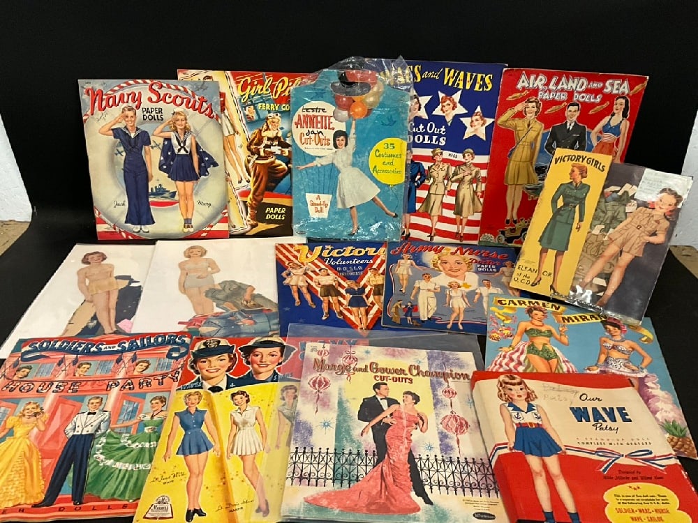 Large Vintage Military Paper Doll Collection - Victory Girls, Soldiers & Sailors, Navy Scouts, Patsy (1 of 12)